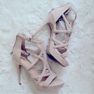 Aldo Beige Strappy Heels